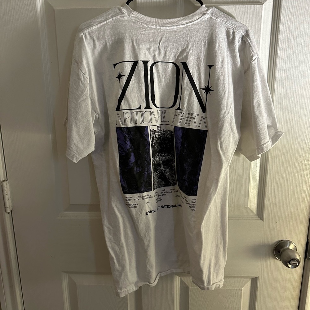 Cute purple Zion park graphic tee